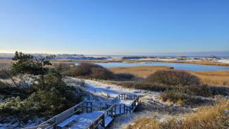 St. Peter Strand im Winter