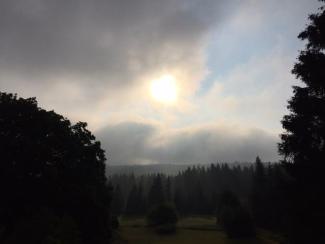 Sonnenaufgang im Fastenort Weitersglashütte